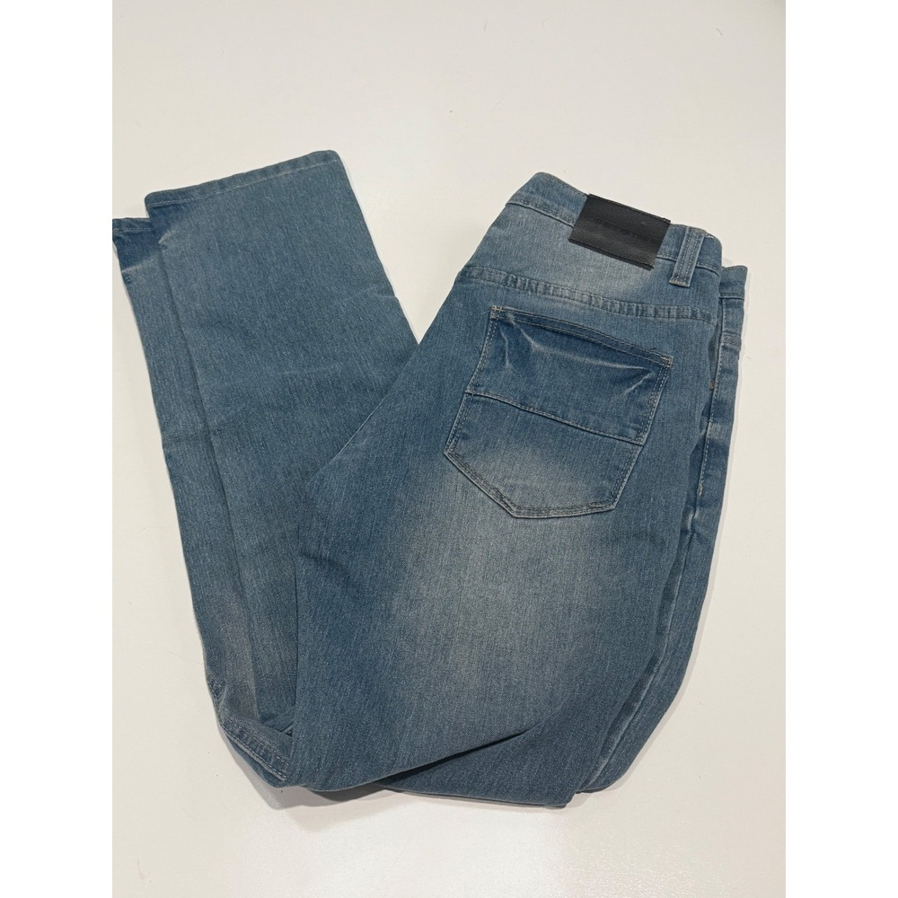 Steve's Jeans Mens 32x32 Medium Wash Straight Leg Denim Blue Jeans